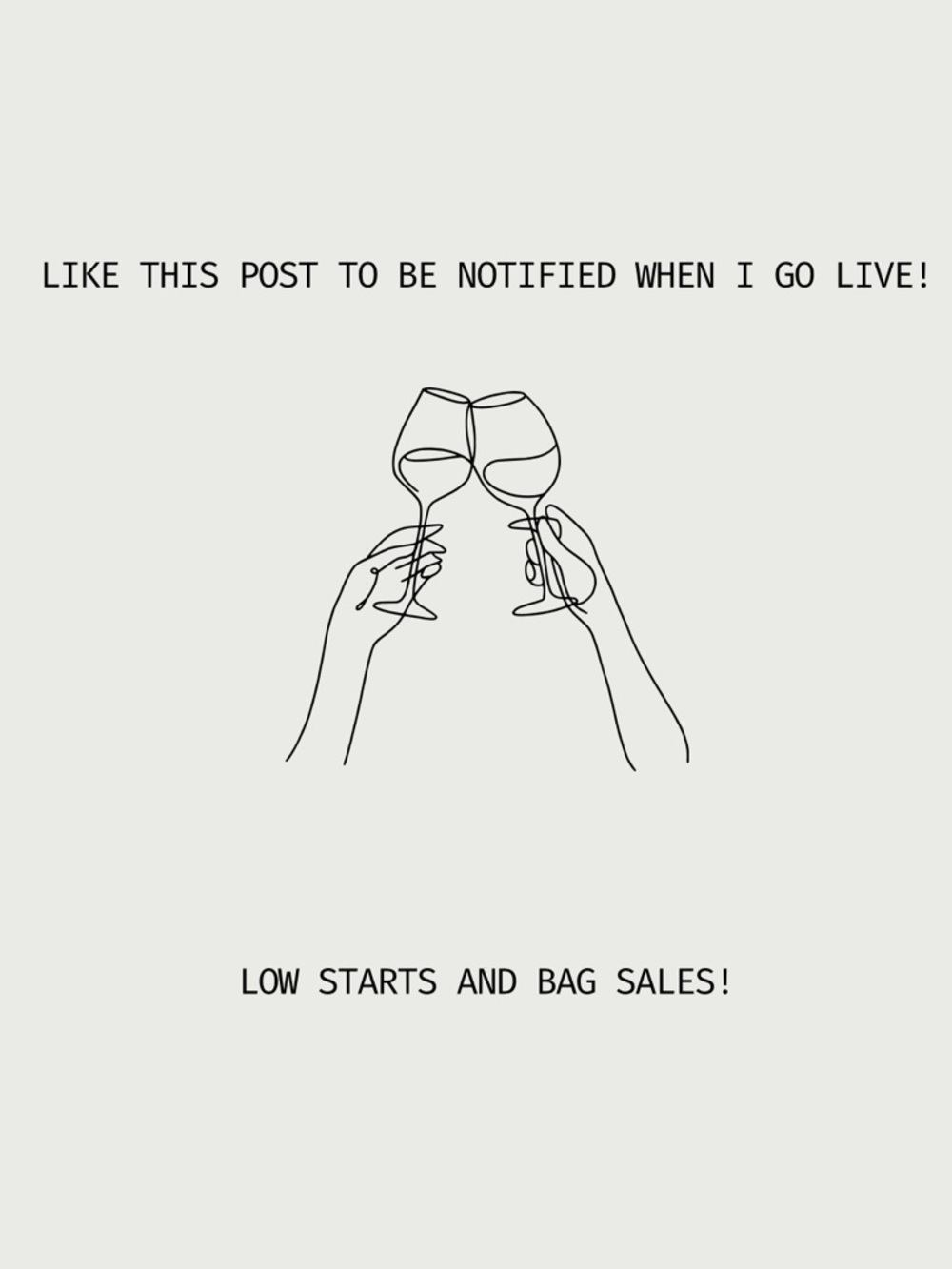 Like this post to be notified when I go live!